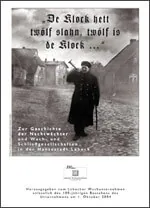 Geschichte der Nachtwächter: historisches Plakat mit Nachtwächter, Horn und Stab